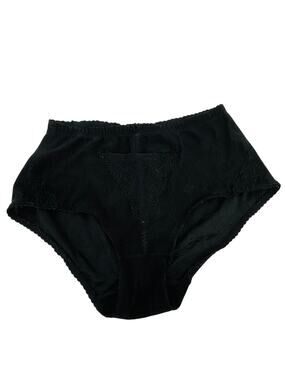 Vintage 80's BIATTA Intimates High Waist Black Brief Xlarge